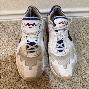 Nike Air Zoom Men's White and Blue Athletic Shoes